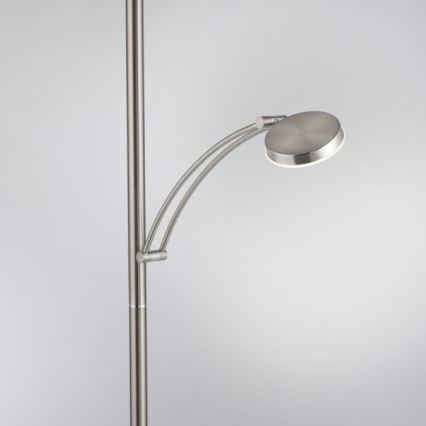 Paul Neuhaus 655-55 - Candeeiro de chão LED com regulação ALFRED 1xLED/28W+1xLED/4W/230V cromado brilhante