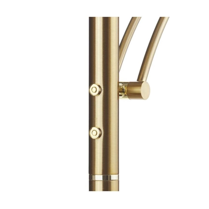 Paul Neuhaus - 655-60 - Candeeiro de chão LED com regulação ALFRED 1xLED/28W/230V+1xLED/4W/230V latão