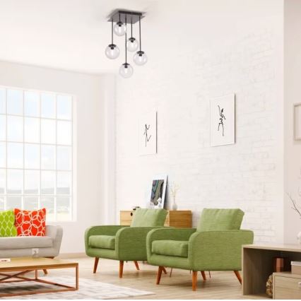 Paul Neuhaus 6719-18 - Candelabro suspenso LED WIDOW 5xG9/3W/230V