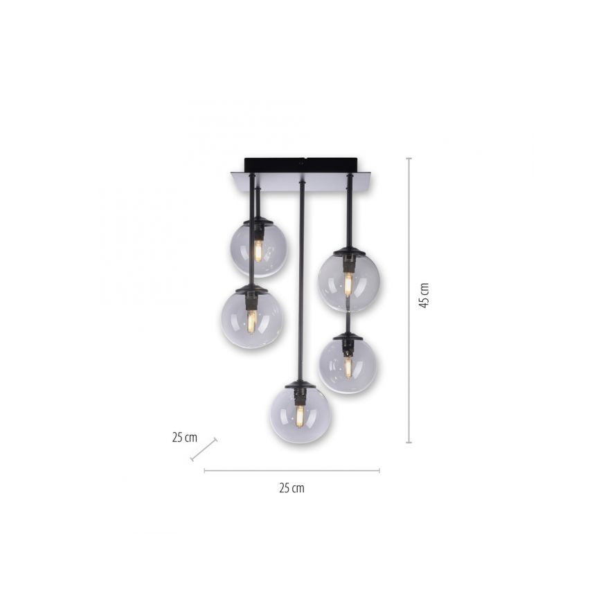 Paul Neuhaus 6719-18 - Candelabro suspenso LED WIDOW 5xG9/3W/230V