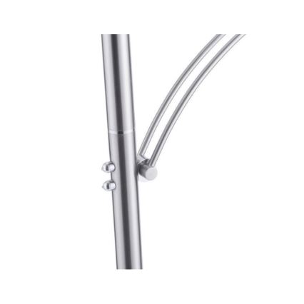 Paul Neuhaus 673-55 - Candeeiro de chão LED com regulação ARTUR 2xLED/21W/230V+1xLED/6W cromado brilhante