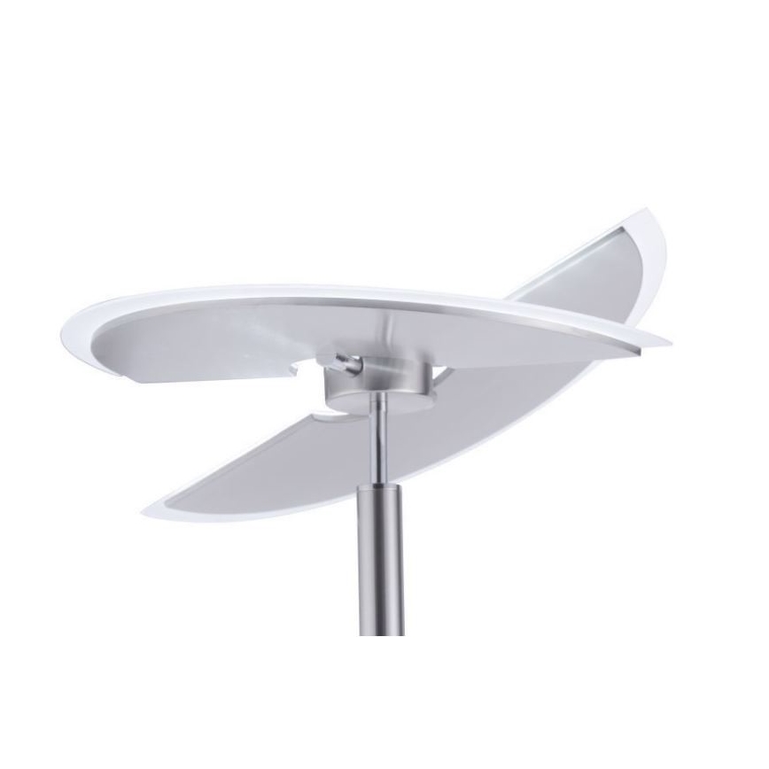 Paul Neuhaus 673-55 - Candeeiro de chão LED com regulação ARTUR 2xLED/21W/230V+1xLED/6W cromado brilhante