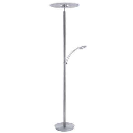 Paul Neuhaus 673-55 - Candeeiro de pé LED regulável ARTUR 2xLED/21W/230V+LED/6W cromado brilhante