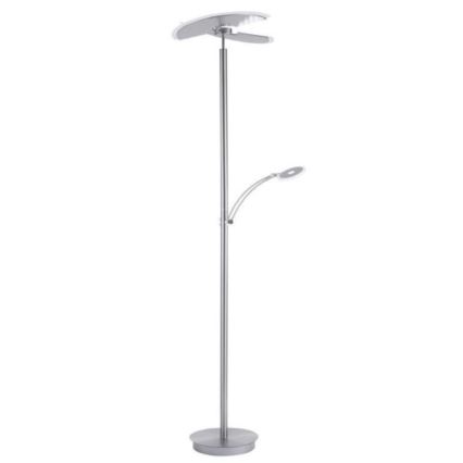 Paul Neuhaus 673-55 - Candeeiro de pé LED regulável ARTUR 2xLED/21W/230V+LED/6W cromado brilhante