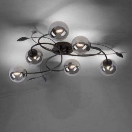 Paul Neuhaus 6737-18 - Candelabro montado à superfície LED WIDOW 6xG9/3W/230V