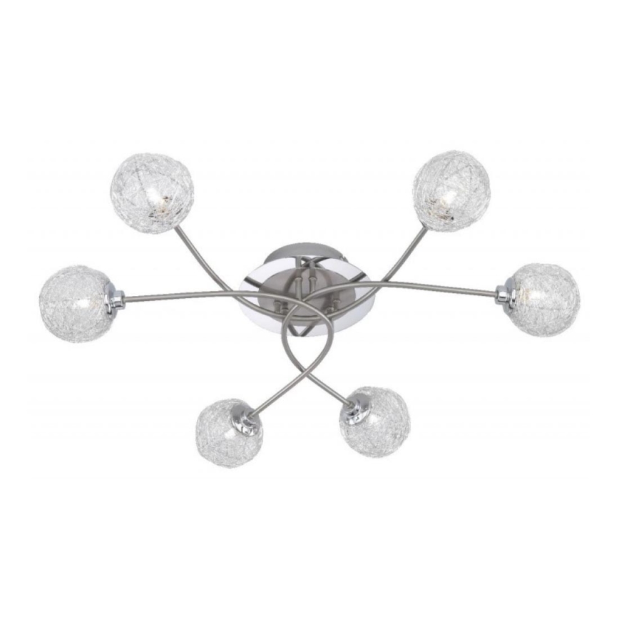 Paul Neuhaus 6796-55 - Candelabro montado à superfície WOMBLE 6xG9/28W/230V