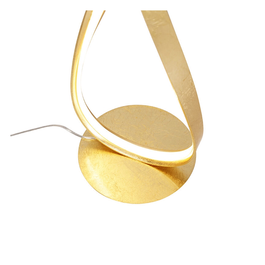 Paul Neuhaus 720-12 - Candeeiro de chão LED com regulação LINDA LED/27W/230V dourado