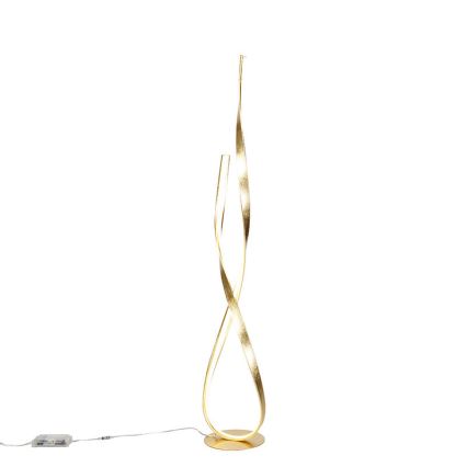 Paul Neuhaus 720-12 - Candeeiro de chão LED com regulação LINDA LED/27W/230V dourado