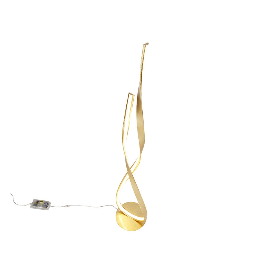 Paul Neuhaus 720-12 - Candeeiro de chão LED com regulação LINDA LED/27W/230V dourado