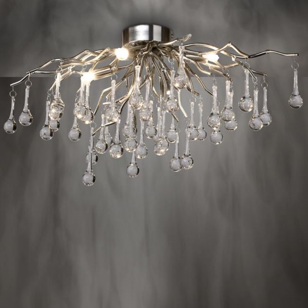 Paul Neuhaus 8090-55 - Candeeiro integrado ICICLE 4xG9/40W/230V 30x60 cm cromado brilhante