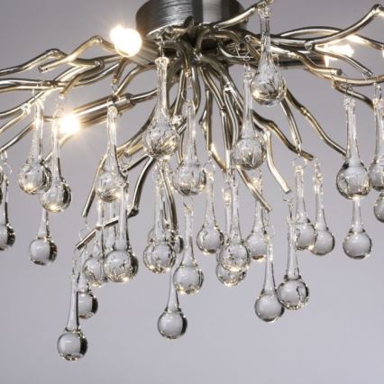 Paul Neuhaus 8090-55 - Candeeiro integrado ICICLE 4xG9/40W/230V 30x60 cm cromado brilhante