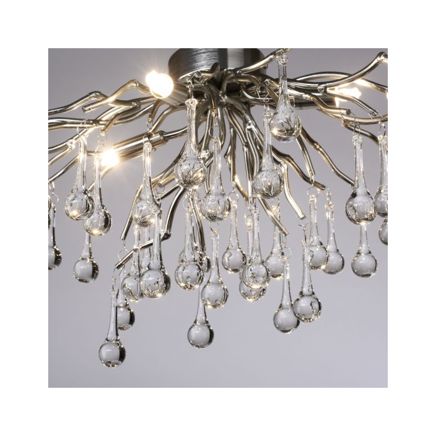 Paul Neuhaus 8090-55 - Candeeiro integrado ICICLE 4xG9/40W/230V 30x60 cm cromado brilhante