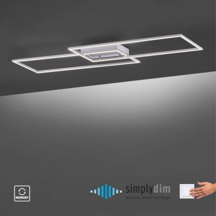 Paul Neuhaus 8194-55 - Candelabro fixo LED com regulação INIGO 2xLED/20W/230V