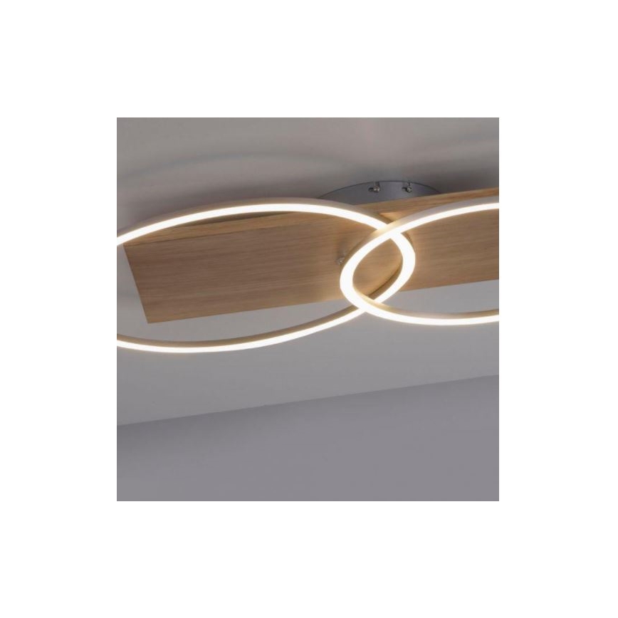 Paul Neuhaus 8329-79 - Candelabro LED integrado com regulação PALMA LED/26W/230V 2700-5000K pinho + comando