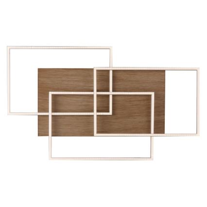 Paul Neuhaus 8330-79 - Candelabro LED integrado com regulação PALMA 3xLED/12W/230V pinho + comando