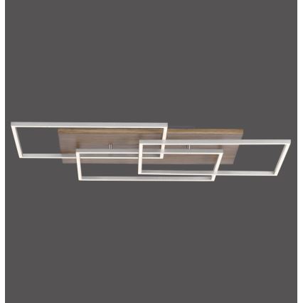 Paul Neuhaus 8330-79 - Candelabro LED integrado com regulação PALMA 3xLED/12W/230V pinho + comando