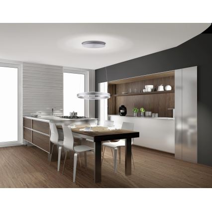 Paul Neuhaus 8361-55 - Candelabro suspenso LED com regulação e sensor ARINA LED/27W/230V