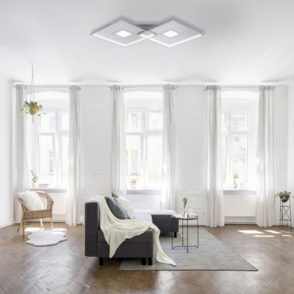 Paul Neuhaus 8378-55 - Iluminação de teto LED com regulação AMARA LED/45W/230V cromado brilhante + comando