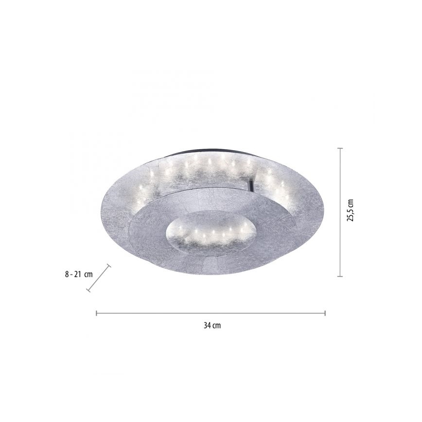 Paul Neuhaus 9011-21 - Iluminação de teto LED NEVIS LED/6W/230V prateada