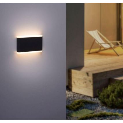 Paul Neuhaus 9483-13 - Iluminação de parede exterior LED ELSA 2xLED/5,4W/230V IP65