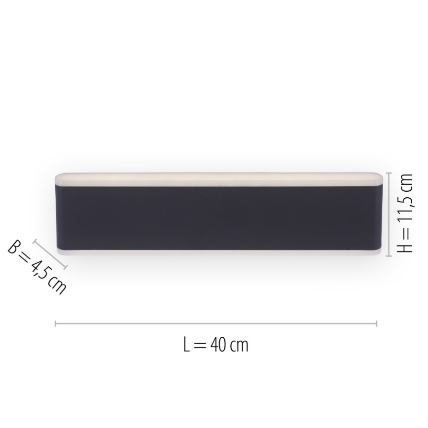 Paul Neuhaus 9484-13 - Iluminação exterior LED com regulação ELSA 2xLED/9W/230V IP65