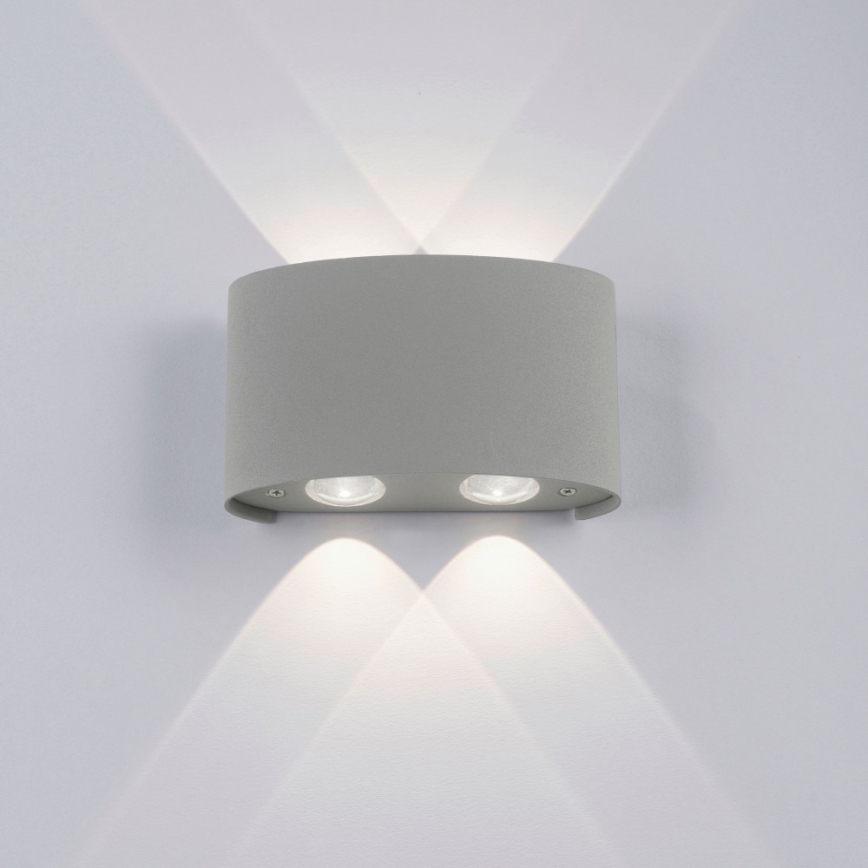 Paul Neuhaus 9487-21 - Iluminação de parede exterior LED CARLO 4xLED/0,8W/230V IP54