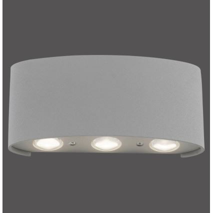 Paul Neuhaus 9488-21 - Iluminação de parede exterior LED CARLO 6xLED/0,8W/230V IP54