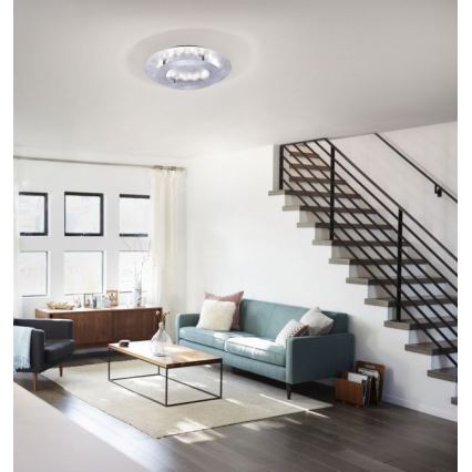 Paul Neuhaus 9620-21 - Iluminação de teto LED NEVIS LED/18W/230V prateada