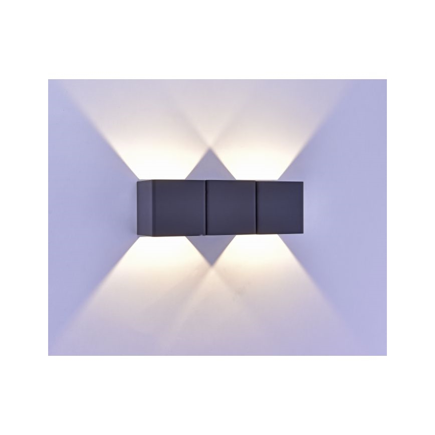 Paul Neuhaus 9658-13 - Iluminação de parede exterior LED MARCEL 2xLED/4W/230V IP54