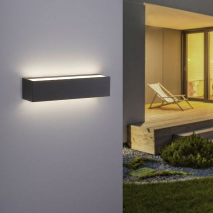 Paul Neuhaus 9675-13 - Iluminação de parede exterior LED ROBERT 2xLED/9W/230V IP65
