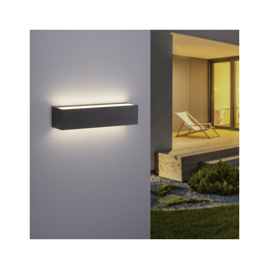 Paul Neuhaus 9675-13 - Iluminação de parede exterior LED ROBERT 2xLED/9W/230V IP65