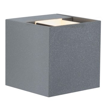 Paulmann 18000 - 2xLED/3W IP65 Iluminação de parede exterior CYBO 230V cinzenta