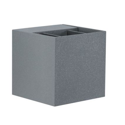 Paulmann 18000 - 2xLED/3W IP65 Iluminação de parede exterior CYBO 230V cinzenta