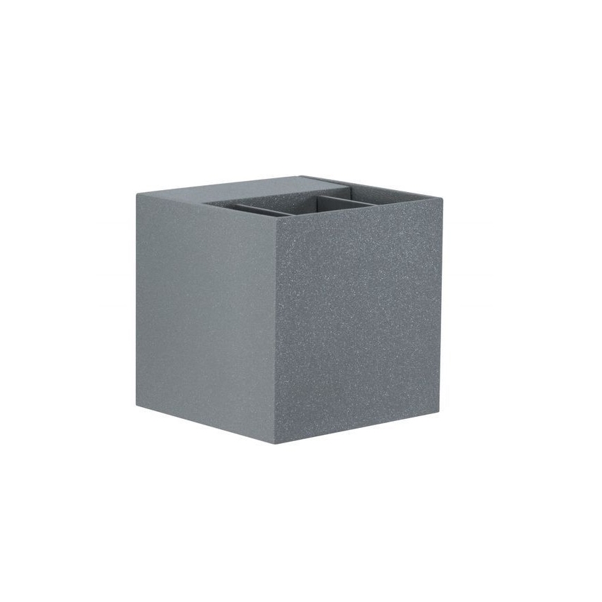 Paulmann 18000 - 2xLED/3W IP65 Iluminação de parede exterior CYBO 230V cinzenta