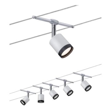 Paulmann 3981 - CONJUNTO 5xLED/4W Spot embutido para sistema de cabos TUBE 230V