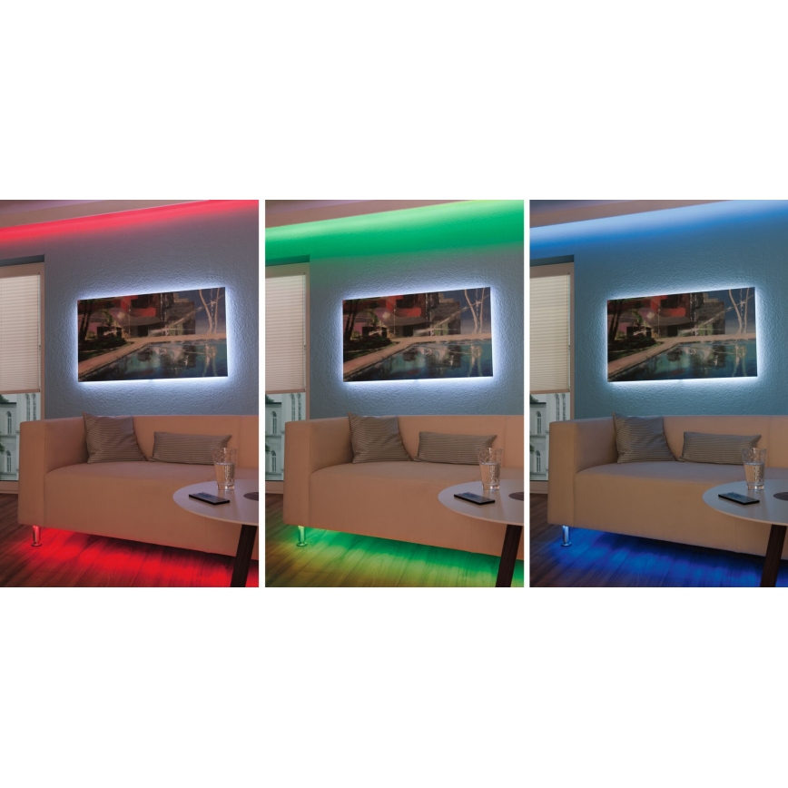 Paulmann 3988 - Fita LED RGBW/13W dimerizável TIP 5 m 230V + comando remoto