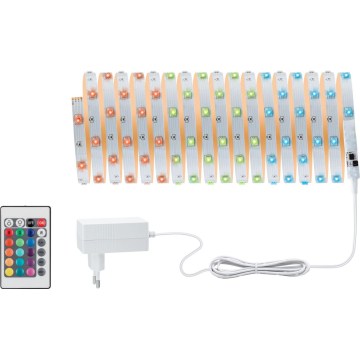 Paulmann 3989 - Fita LED RGBW/19W regulável TIP 10 m 230V + controlo remoto