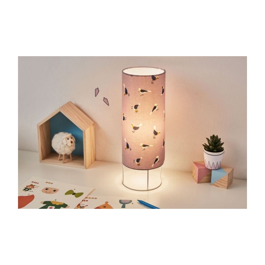 Paulmann 48044 - 1xE14/20W Candeeiro de mesa de criança CUTE BIRD 230V