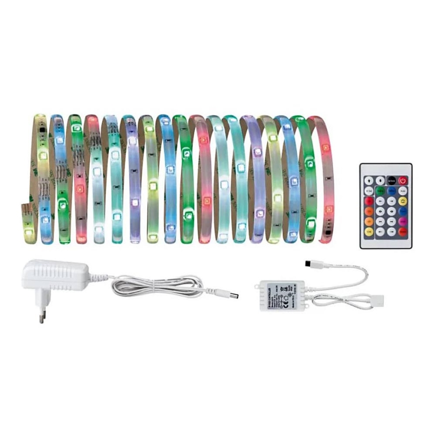 Paulmann 70480 - LED RGBW/16,5W Tira com regulação DIGITAL 5 m 230V + comando