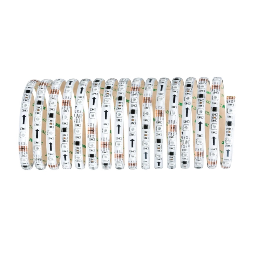 Paulmann 70480 - LED RGBW/16,5W Tira com regulação DIGITAL 5 m 230V + comando