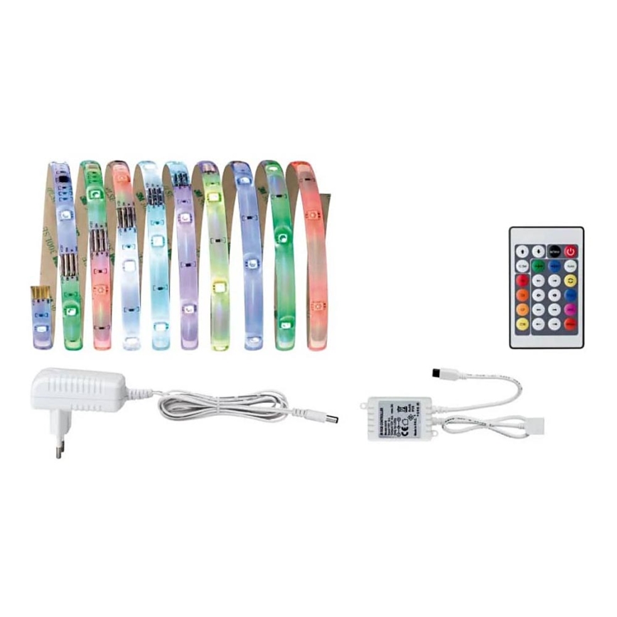 Paulmann 70481 - LED RGBW/9,6W Tira com regulação DIGITAL 3 m 230V + comando