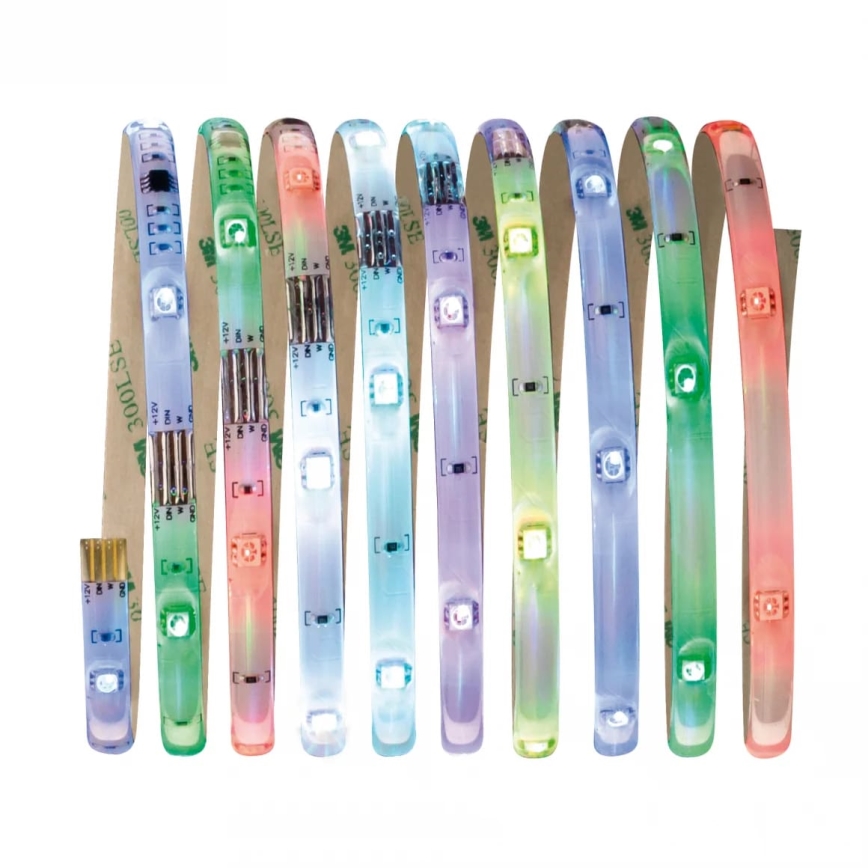 Paulmann 70481 - LED RGBW/9,6W Tira com regulação DIGITAL 3 m 230V + comando