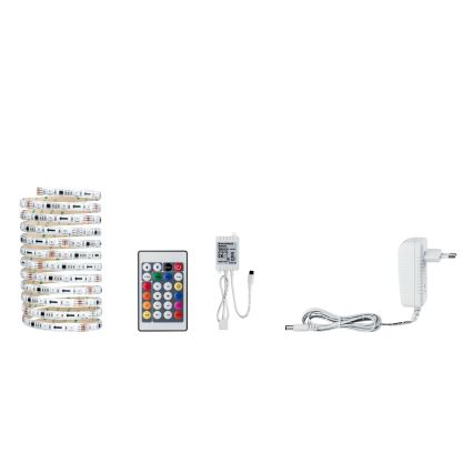 Paulmann 70481 - LED RGBW/9,6W Tira com regulação DIGITAL 3 m 230V + comando