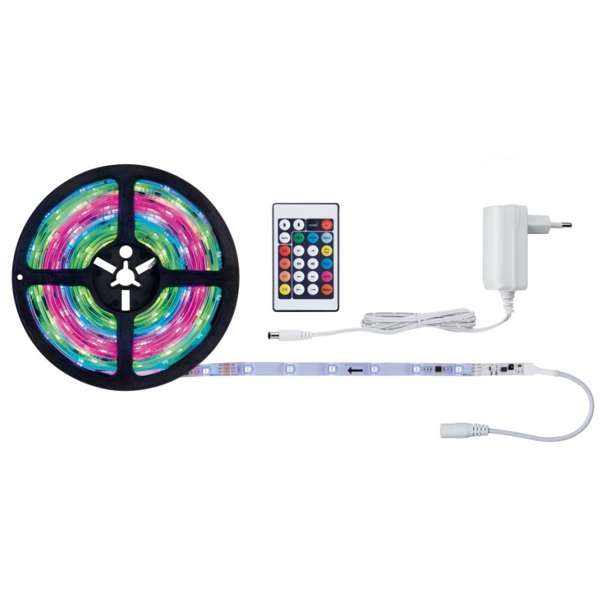 Paulmann 70513 - Tira com regulação LED RGB/10W SIMPLED 5m 230V + CR