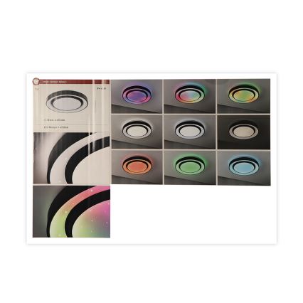 Paulmann 70545 - LED RGBW/38,5W Iluminação de teto com regulação RAINBOW 230V 3000-6500K + controlo remoto