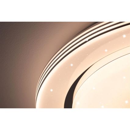 Paulmann 70546 - LED RGBW/22W Iluminação de teto com regulação RAINBOW 230V 3000-6500K + controlo remoto