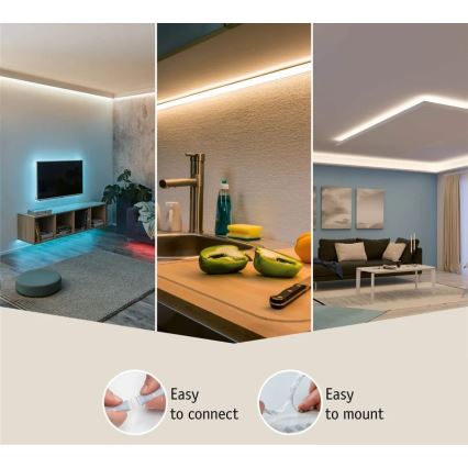 Paulmann 70665 - LED/18W IP44 Fita para casa de banho regulável MAXLED 3 m 6500K 230V