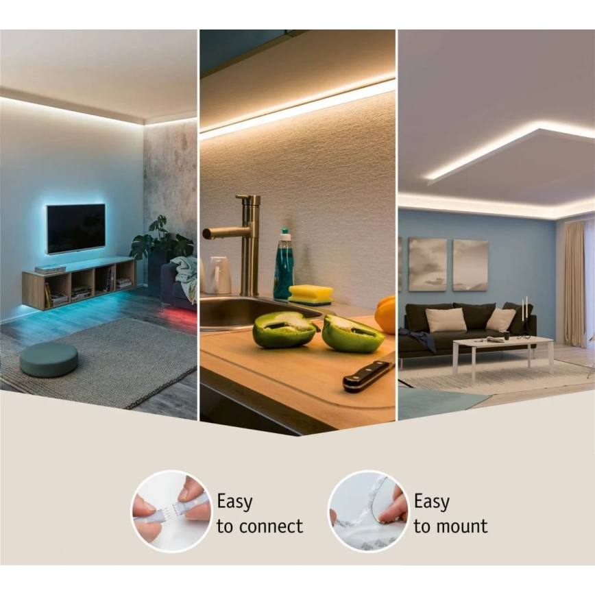 Paulmann 70670 - LED/35W IP44 Fita para casa de banho regulável MAXLED 3 m 2700K 230V