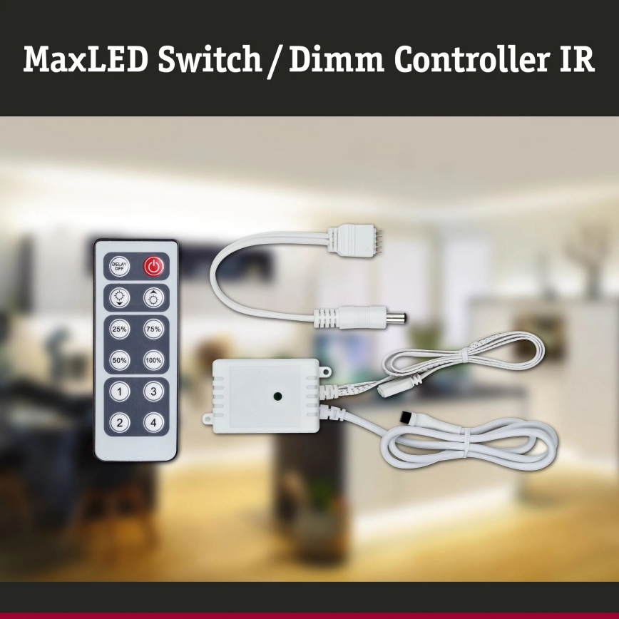 Paulmann 70683 - Dimmer para fitas LED MAXLED 24V + comando remoto