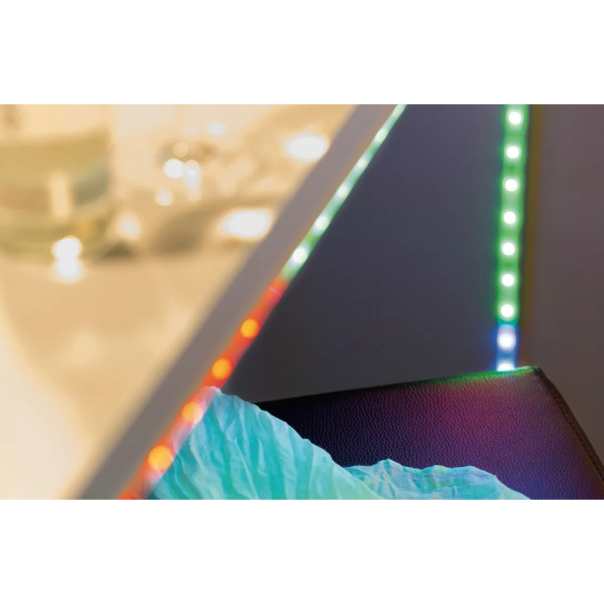 Paulmann 70697 - LED RGBW/10,5W Tira com regulação DIGITAL 4,8m 230V + controlo remoto
